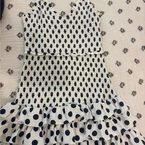 DO+BE Black and White Textured Dress